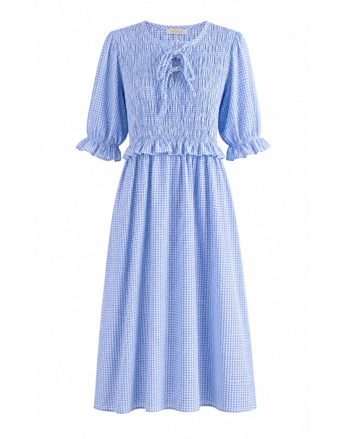 VESTIDO NIDO DE ABEJA VICHY
