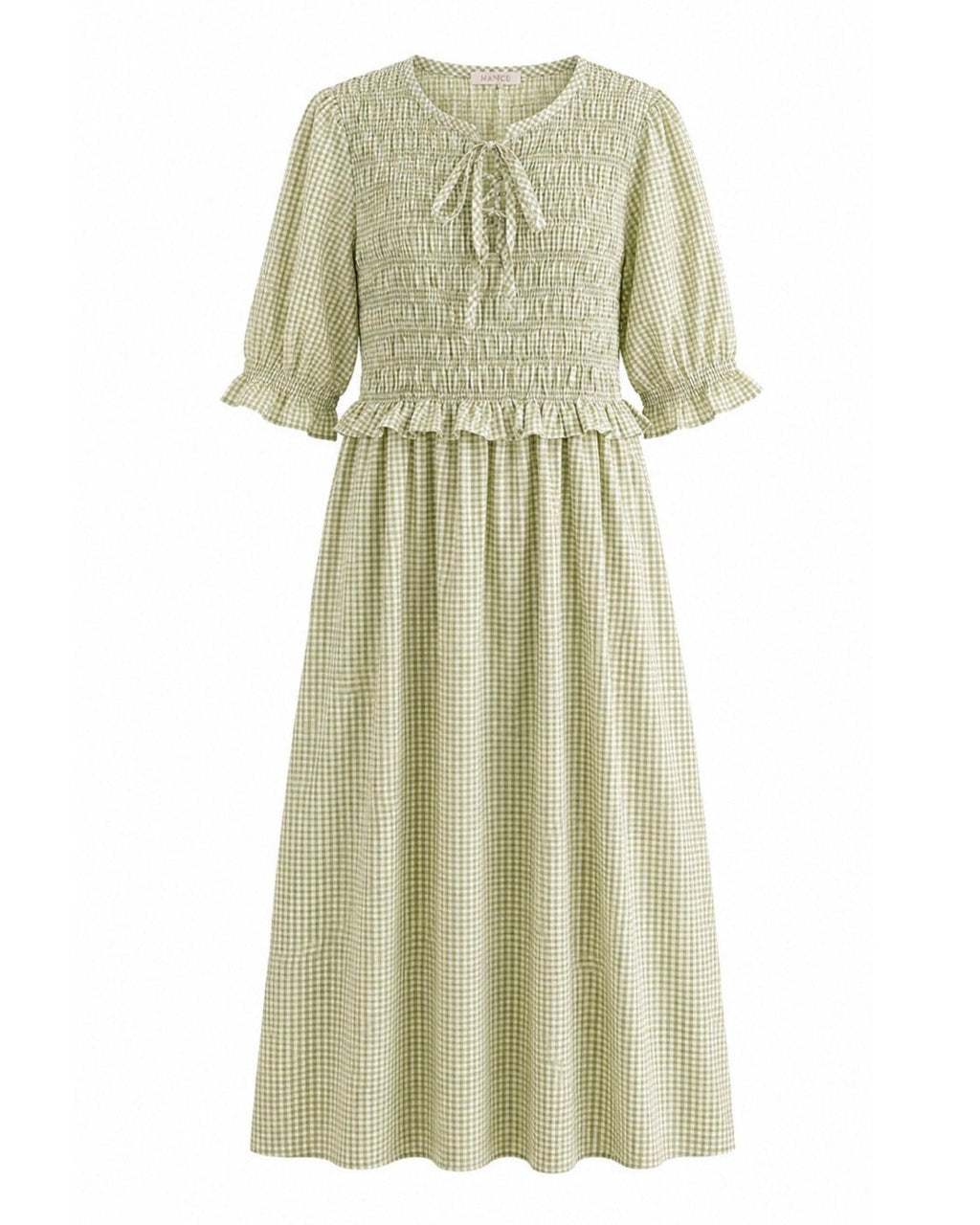 VESTIDO NIDO DE ABEJA VICHY