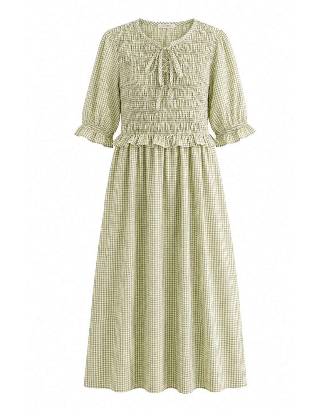 VESTIDO NIDO DE ABEJA VICHY
