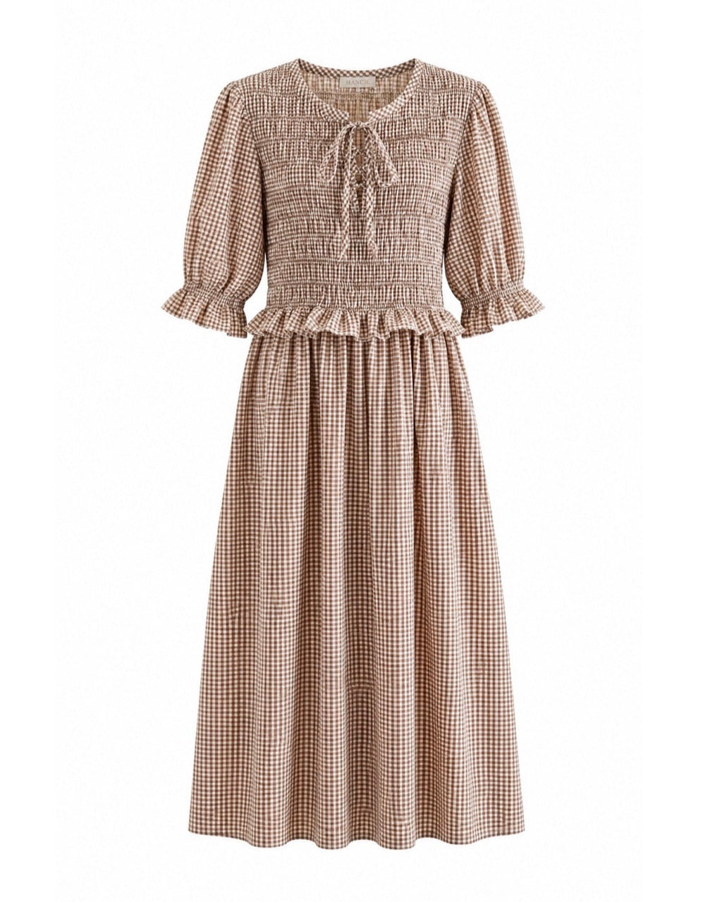 VESTIDO NIDO DE ABEJA VICHY