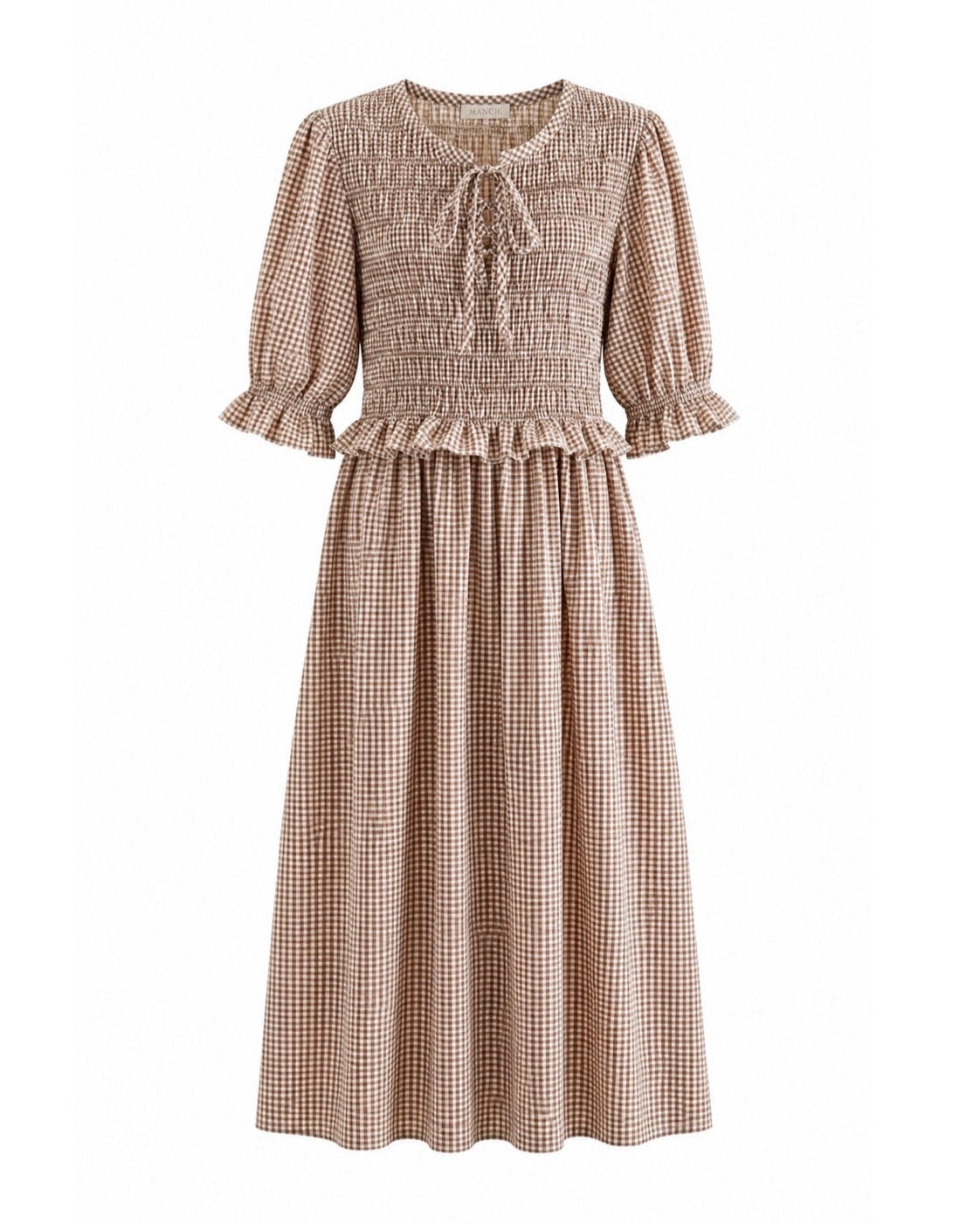 VESTIDO NIDO DE ABEJA VICHY