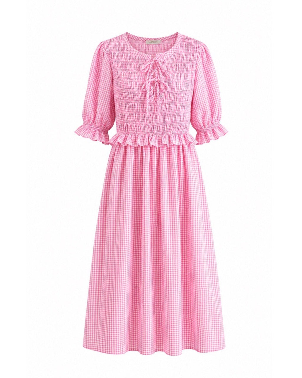 VESTIDO NIDO DE ABEJA VICHY