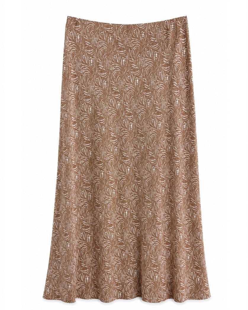FALDA MIDI ESTAMPADA