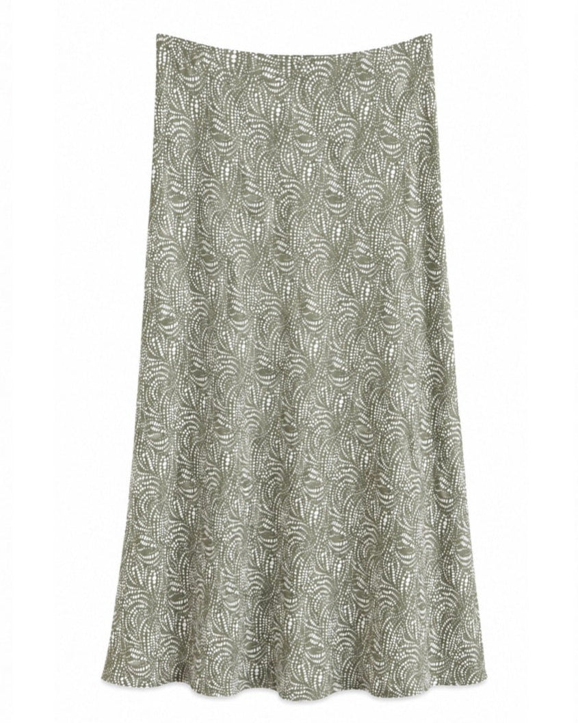 FALDA MIDI ESTAMPADA