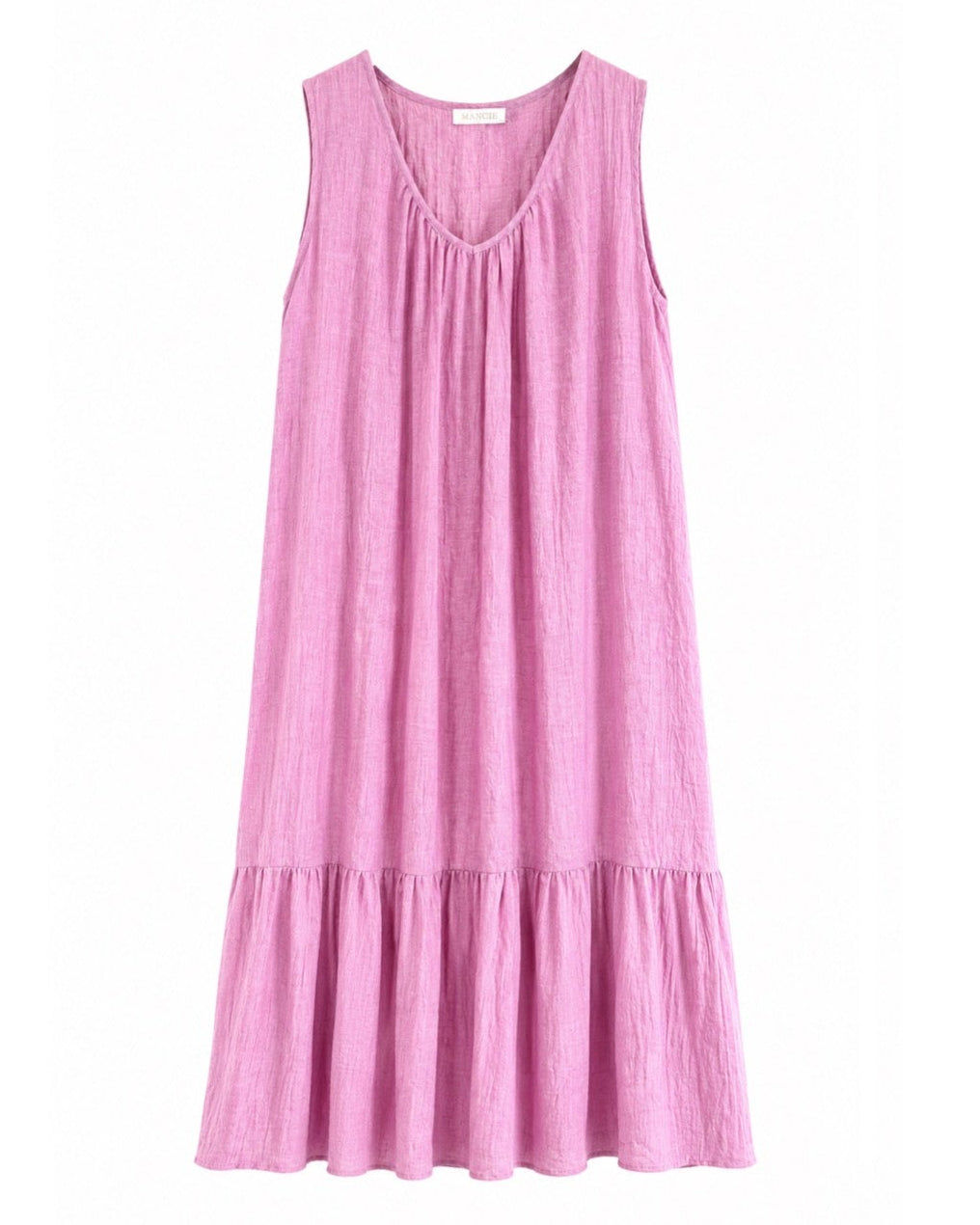 VESTIDO LARGO VOLANTE