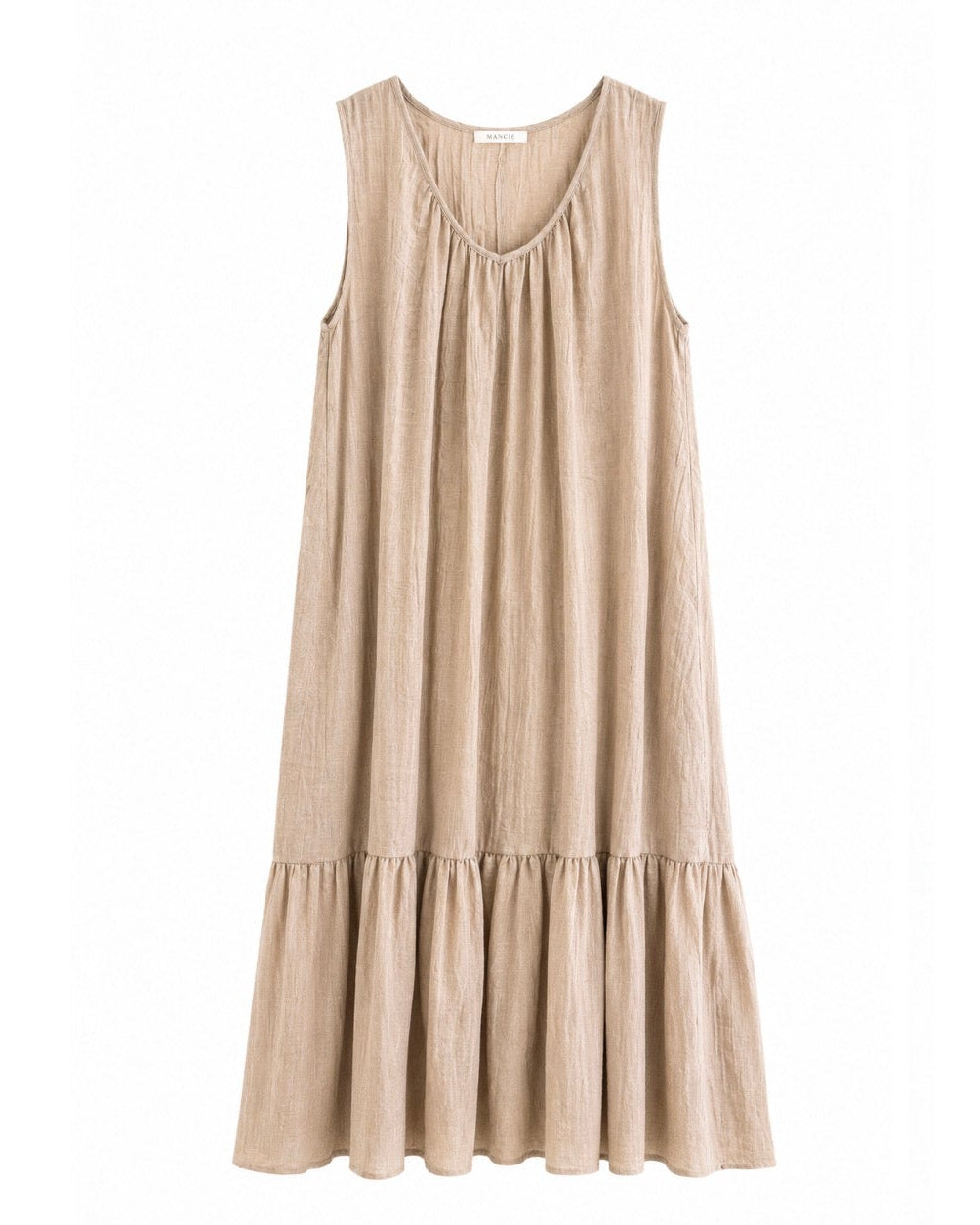 VESTIDO LARGO VOLANTE
