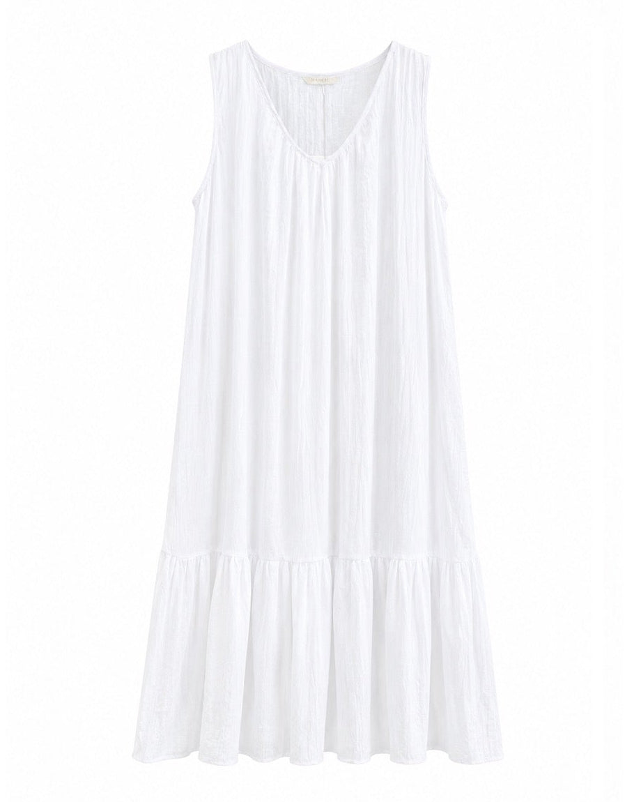VESTIDO LARGO VOLANTE