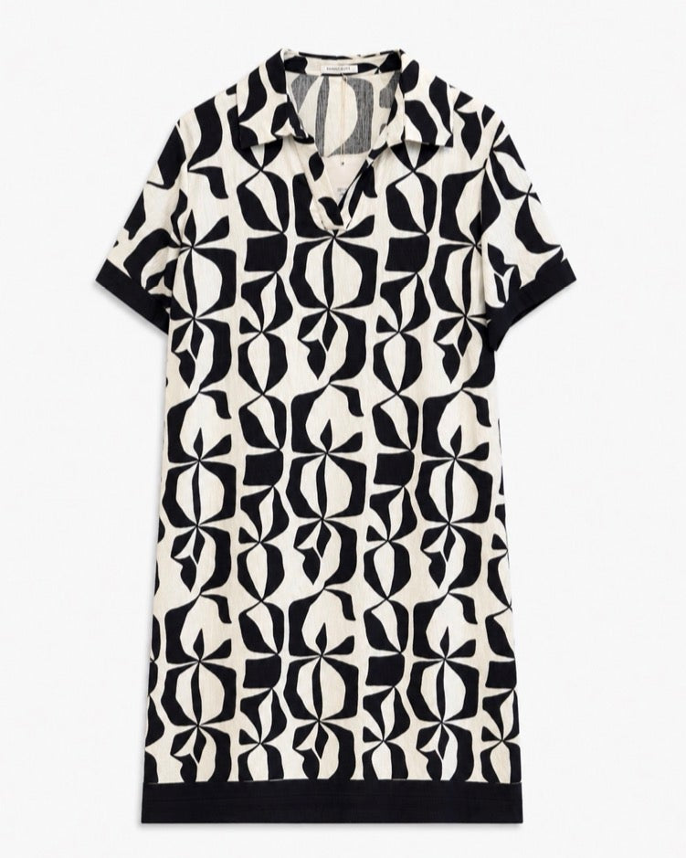VESTIDO CUELLO CAMISERO ESTAMPADO