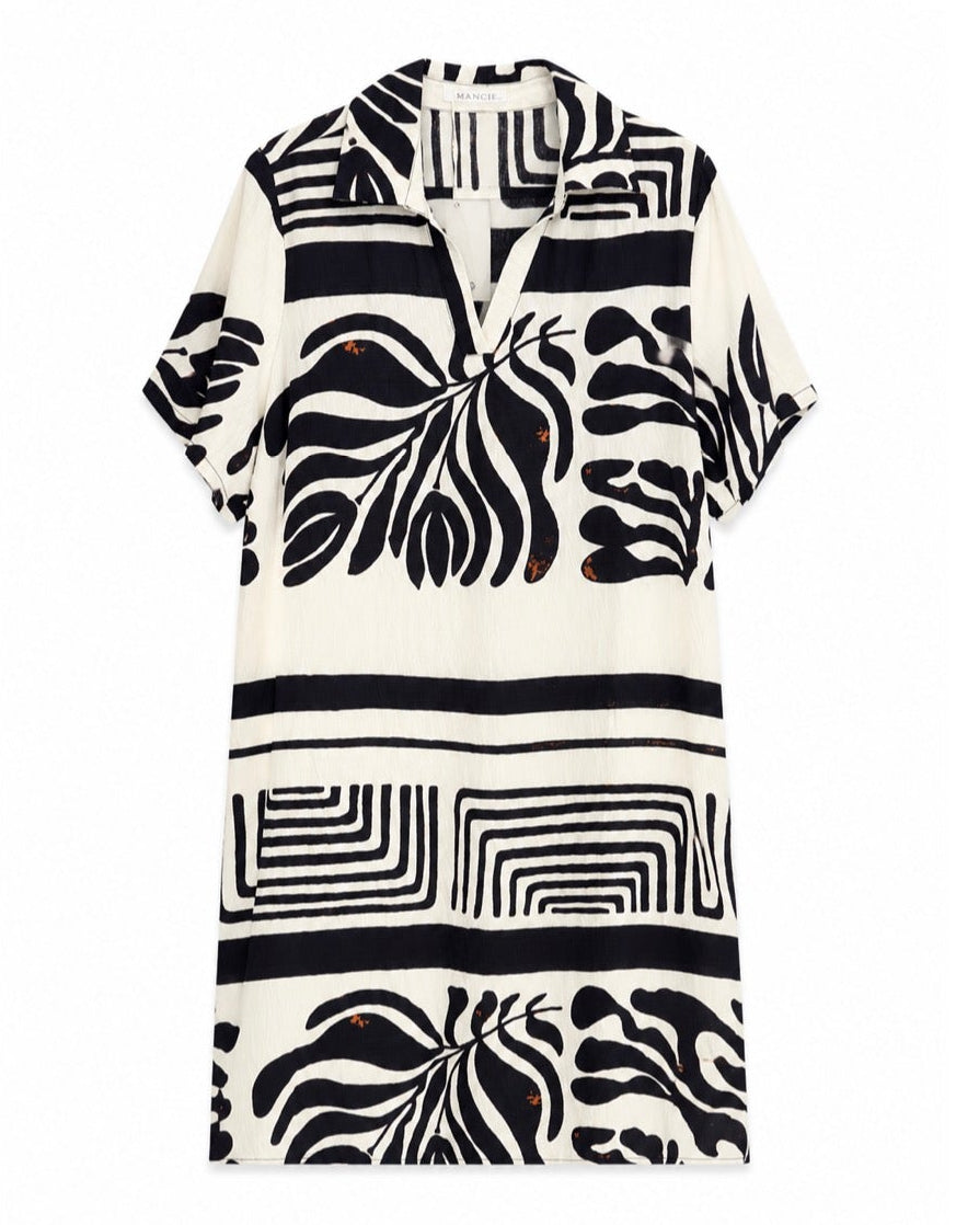 VESTIDO ESTAMPADO HOJAS
